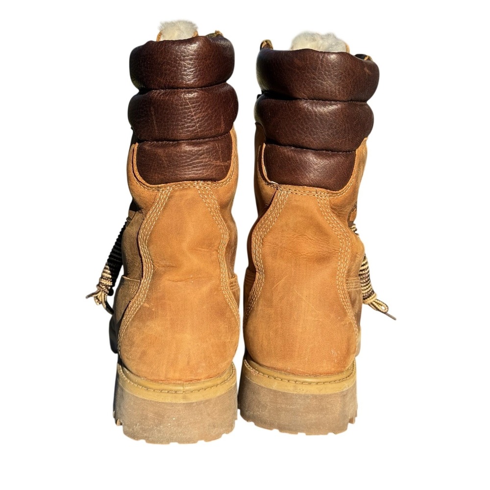 Kith Timberland 40 Below Super Shearling Boots 8 Inch Brown A1Q9N Mens 8 - Picture 4 of 8